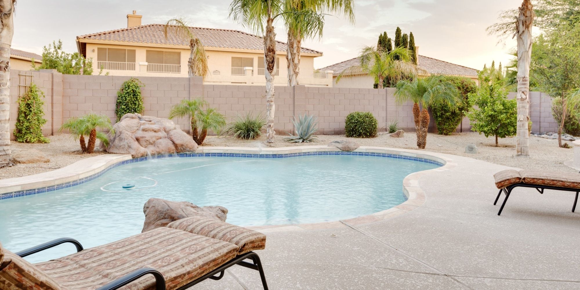 Nice new house with a pool.
